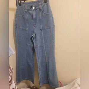 Cider Blue Flare & Wide Leg Jeans